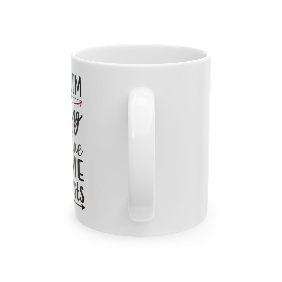Shhh True Crime Podcasts Do Not Disturb Mug - Funny Podcast Fan Gift - alternate angle 3, merchandise